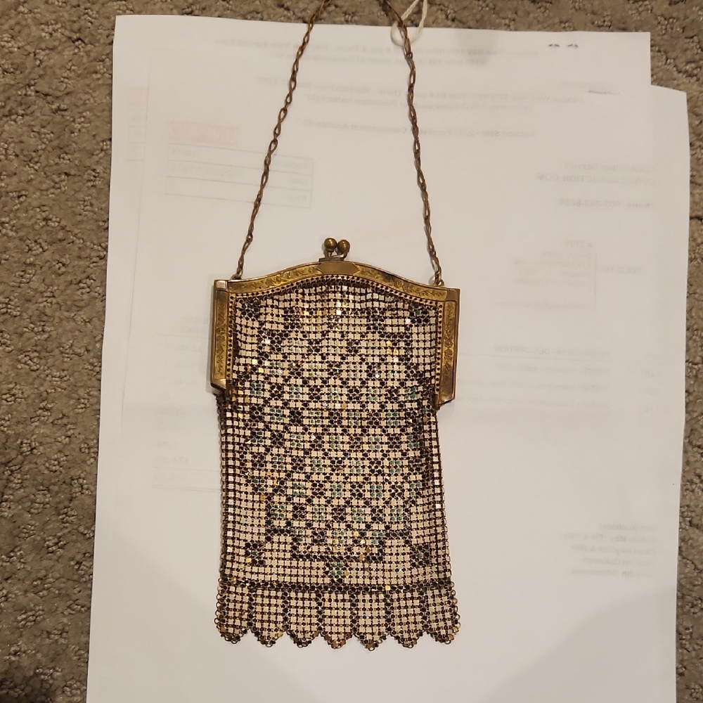 1920s Whiting & Davis STYLE Mesh Flapper Purse